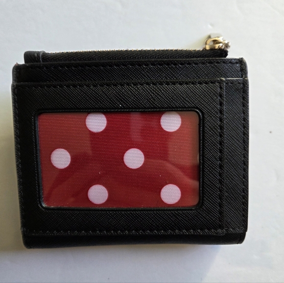 Kate Spade Disney Minnie Mouse Leather Compact Wallet - Picture 2 of 10